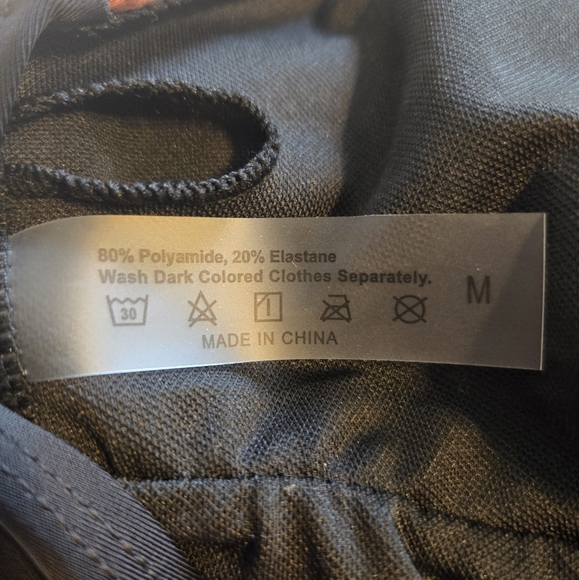 Black Leopard Print One Piece Halter Top Bathing Suit Medium - Picture 9 of 10